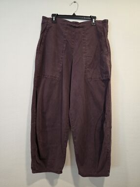 Oska Plum Barrel Leg Pants